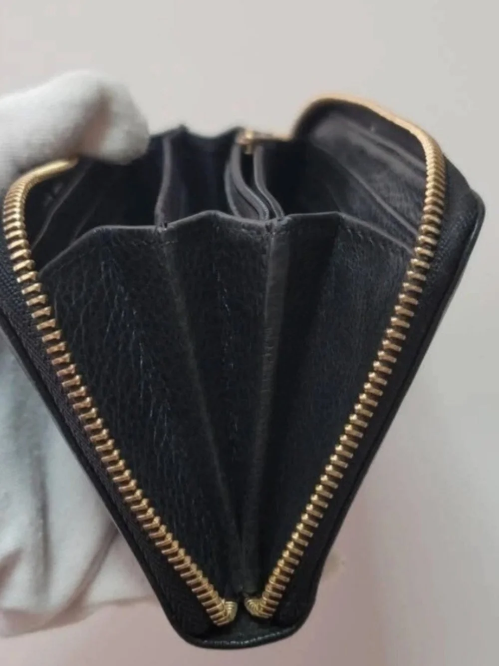 See By Chloe Black Leather Bow Continental Wallet